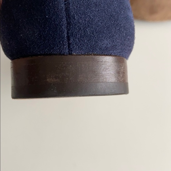 Lanvin Blue Suede Brogue Oxford Shoes Size 9.5 - Picture 7 of 8